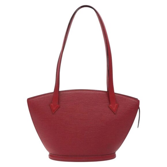 LOUIS VUITTON Epi Saint Jacques Poignees Long Hand Bag Red - Picture 1 of 15